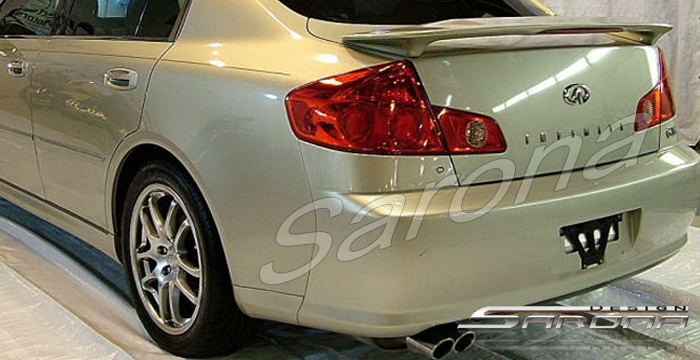 Custom Infiniti G35 -4DR Trunk Wing  Sedan (2003 - 2006) - $169.00 (Manufacturer Sarona, Part #IF-015-TW)